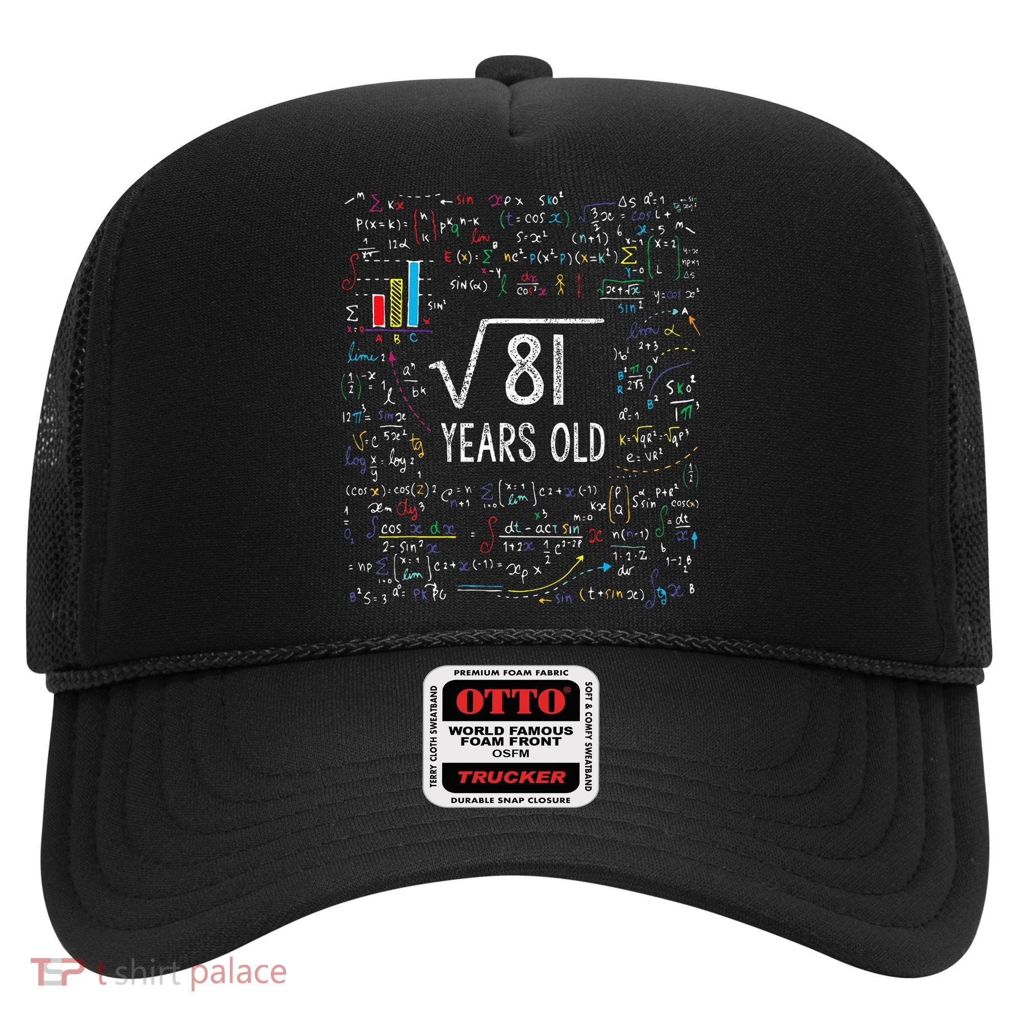 Square Root Of 81 9th Birthday 9 Year Old Gifts Math Bday Hat