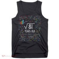 Square Root Of 81 9th Birthday 9 Year Old Gifts Math Bday Tank Top thumb 0