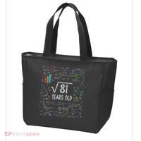 Square Root Of 81 9th Birthday 9 Year Old Gifts Math Bday Tote Bag thumb 3
