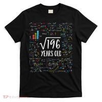 Square Root Of 196 14th Birthday 14 Year Old Gifts Math Bday T-Shirt thumb 0