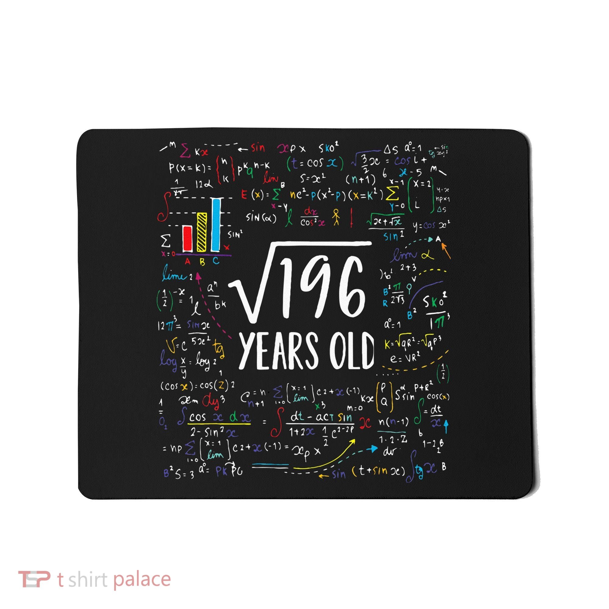 Square Root Of 196 14th Birthday 14 Year Old Gifts Math Bday Mousepad