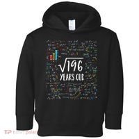 Square Root Of 196 14th Birthday 14 Year Old Gifts Math Bday Toddler Hoodie thumb 0