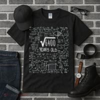 Square Root of 6400: 80 Years Old - 80th Birthday Tall T-Shirt thumb 3
