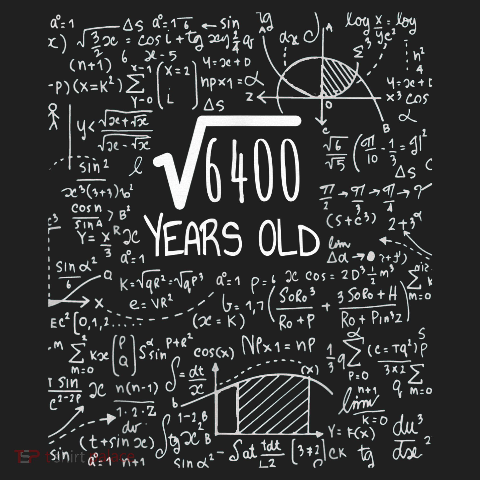 Square Root of 6400: 80 Years Old - 80th Birthday Beanie