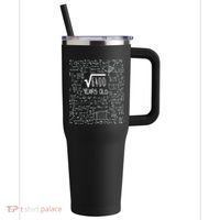 Square Root of 6400: 80 Years Old - 80th Birthday 40oz Vacuum Insulated Stainless Steel Travel Tumbler thumb 0