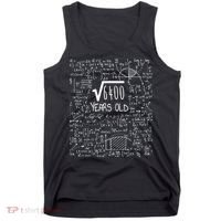 Square Root of 6400: 80 Years Old - 80th Birthday Tank Top thumb 0
