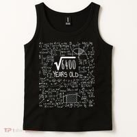 Square Root of 6400: 80 Years Old - 80th Birthday Tank Top thumb 2