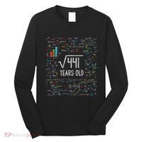Square Root Of 441 21st Birthday 21 Year Old Gifts Math Bday Long Sleeve Shirt thumb 0