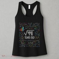 Square Root Of 441 21st Birthday 21 Year Old Gifts Math Bday Women's Tank Top thumb 3