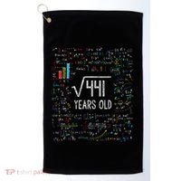 Square Root Of 441 21st Birthday 21 Year Old Gifts Math Bday Golf Towel thumb 0