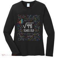 Square Root Of 441 21st Birthday 21 Year Old Gifts Math Bday Women's Long Sleeve Shirt thumb 0