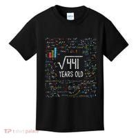 Square Root Of 441 21st Birthday 21 Year Old Gifts Math Bday Kids T-Shirt thumb 0