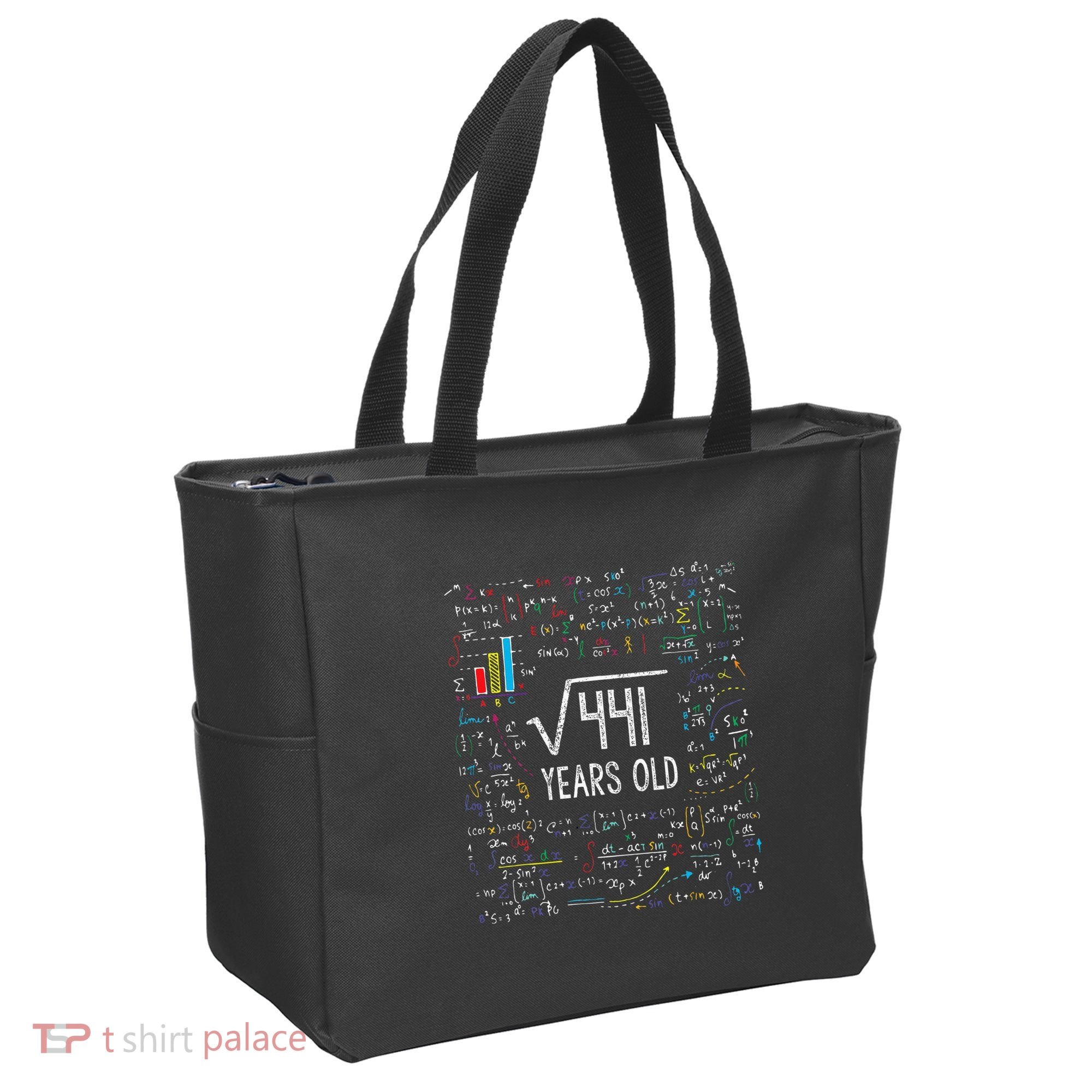 Square Root Of 441 21st Birthday 21 Year Old Gifts Math Bday Tote Bag
