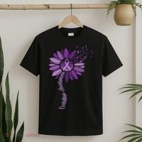 Sunflower Ribbons Overdose Awareness T-Shirt thumb 2