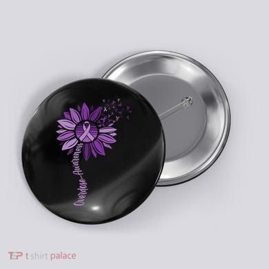 Sunflower Ribbons Overdose Awareness Button