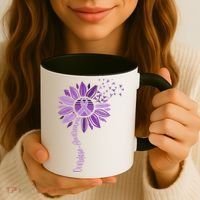 Sunflower Ribbons Overdose Awareness Coffee Mug thumb 3