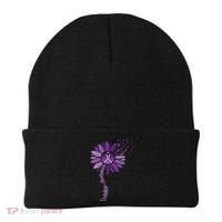Sunflower Ribbons Overdose Awareness Beanie thumb 0