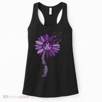 Sunflower Ribbons Overdose Awareness Women's Tank Top thumb 0