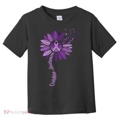 Sunflower Ribbons Overdose Awareness Toddler T-Shirt