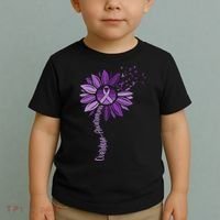 Sunflower Ribbons Overdose Awareness Toddler T-Shirt thumb 2