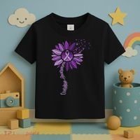 Sunflower Ribbons Overdose Awareness Toddler T-Shirt thumb 3