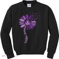 Sunflower Ribbons Overdose Awareness Kids Sweatshirt thumb 0