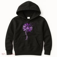 Sunflower Ribbons Overdose Awareness Kids Hoodie thumb 0