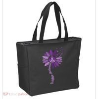 Sunflower Ribbons Overdose Awareness Tote Bag thumb 2