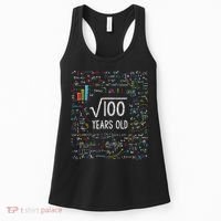 Square Root Of 100 10th Birthday 10 Year Old Gifts Math Bday Women's Tank Top thumb 0