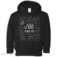 Square Root Of 100 10th Birthday 10 Year Old Gifts Math Bday Toddler Hoodie thumb 0