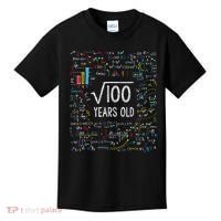 Square Root Of 100 10th Birthday 10 Year Old Gifts Math Bday Kids T-Shirt thumb 0