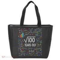 Square Root Of 100 10th Birthday 10 Year Old Gifts Math Bday Tote Bag thumb 0