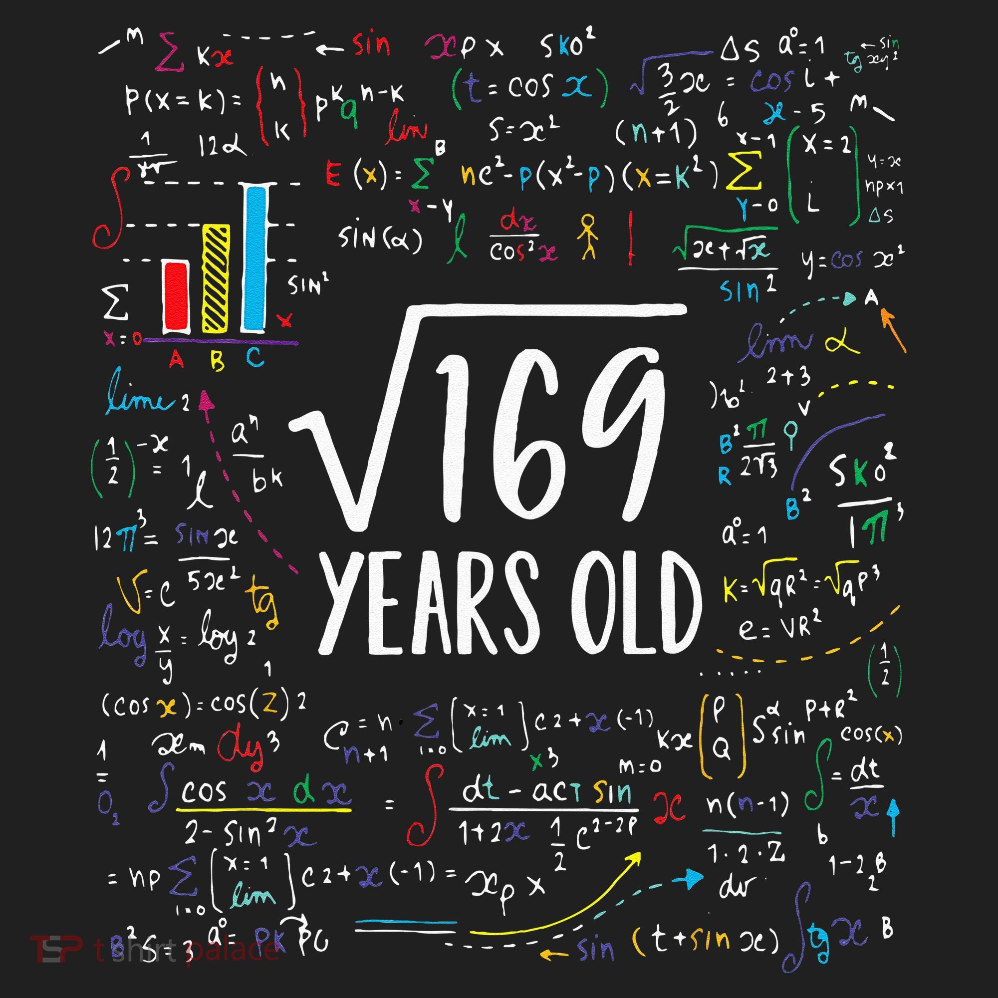 Square Root Of 169 13th Birthday 13 Year Old Gifts Math Bday Beanie
