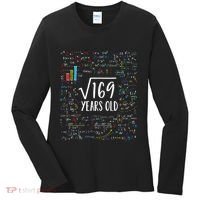 Square Root Of 169 13th Birthday 13 Year Old Gifts Math Bday Women's Long Sleeve Shirt thumb 0