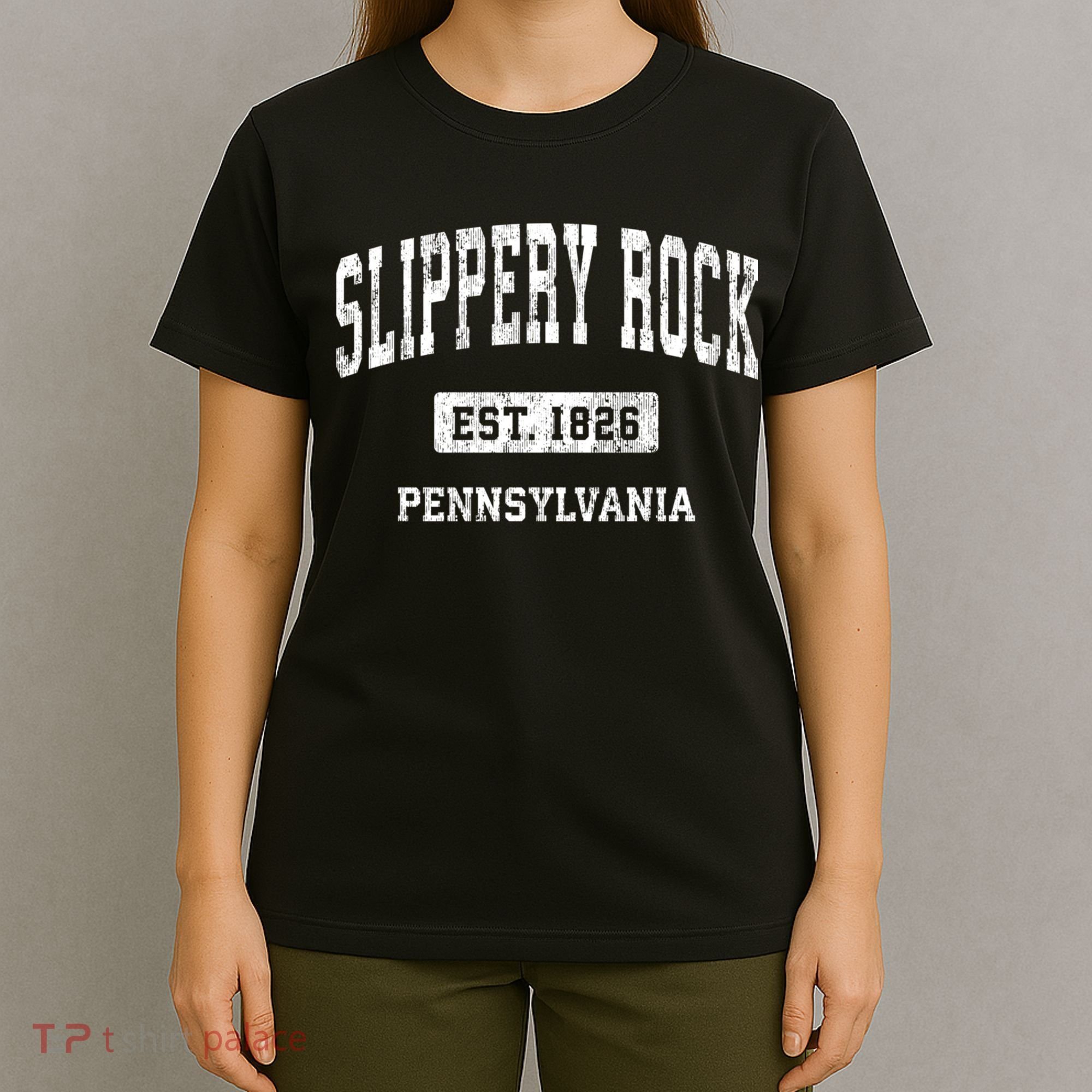 Slippery Rock Pennsylvania Pa Vintage Athletic Sports T-Shirt