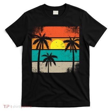 Summer Retro Palm Trees Tropical T-Shirt