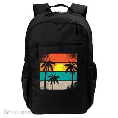 Summer Retro Palm Trees Tropical Backpack