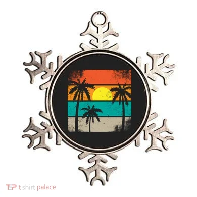 Summer Retro Palm Trees Tropical Ornament