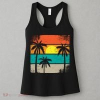 Summer Retro Palm Trees Tropical Women's Tank Top thumb 3