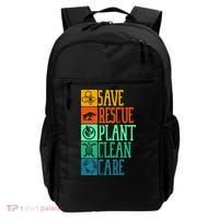Save Rescue Plant Clean Care Turtle Animal Recycle Earth Day Cute Gift Backpack thumb 0