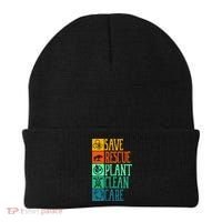 Save Rescue Plant Clean Care Turtle Animal Recycle Earth Day Cute Gift Beanie thumb 0