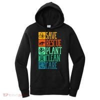 Save Rescue Plant Clean Care Turtle Animal Recycle Earth Day Cute Gift Women's Hoodie thumb 0