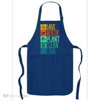 Save Rescue Plant Clean Care Turtle Animal Recycle Earth Day Cute Gift Apron thumb 0