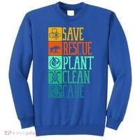 Save Rescue Plant Clean Care Turtle Animal Recycle Earth Day Cute Gift Sweatshirt thumb 0