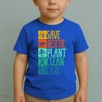 Save Rescue Plant Clean Care Turtle Animal Recycle Earth Day Cute Gift Toddler T-Shirt thumb 2