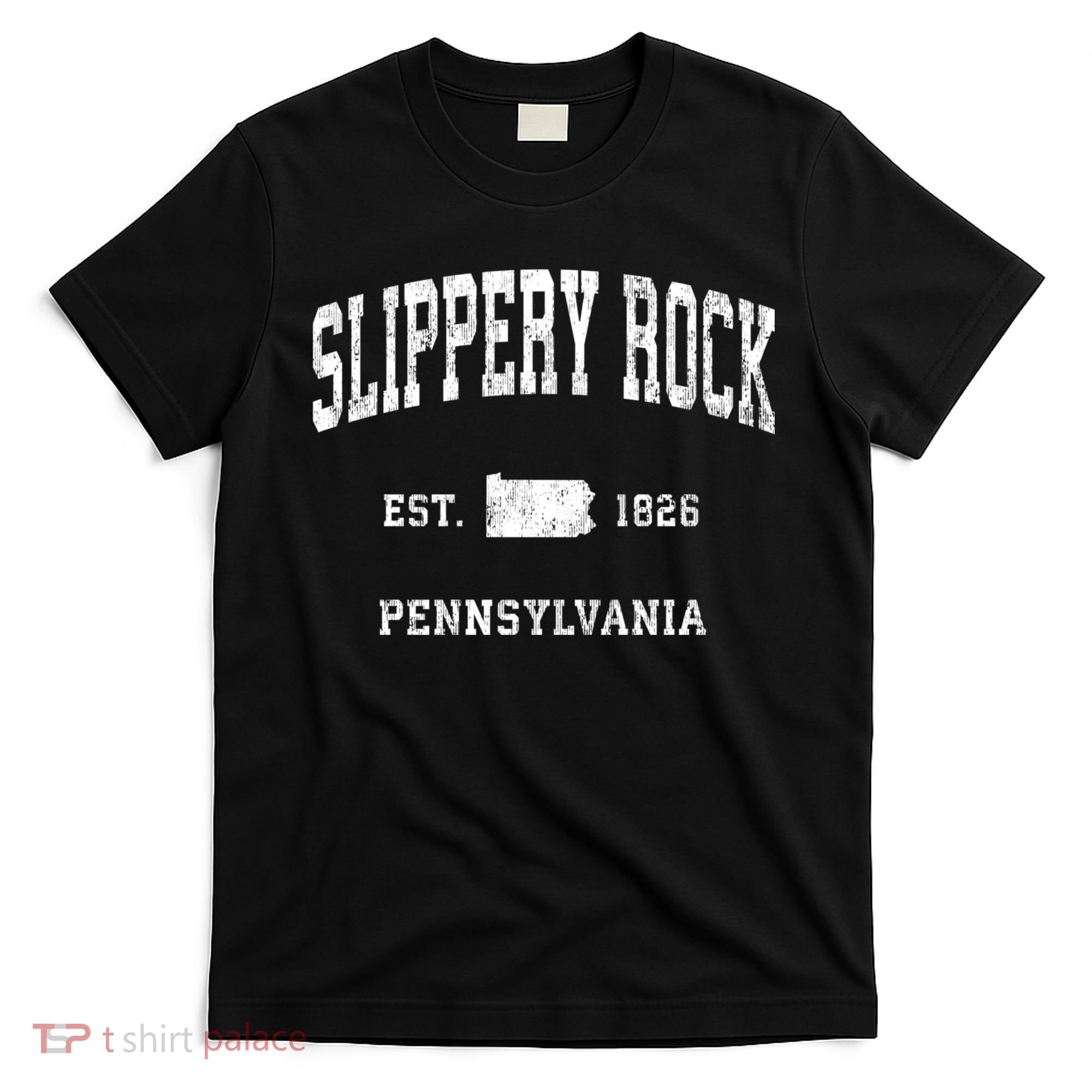 Slippery Rock Pennsylvania Pa Vintage Athletic Sports T-Shirt