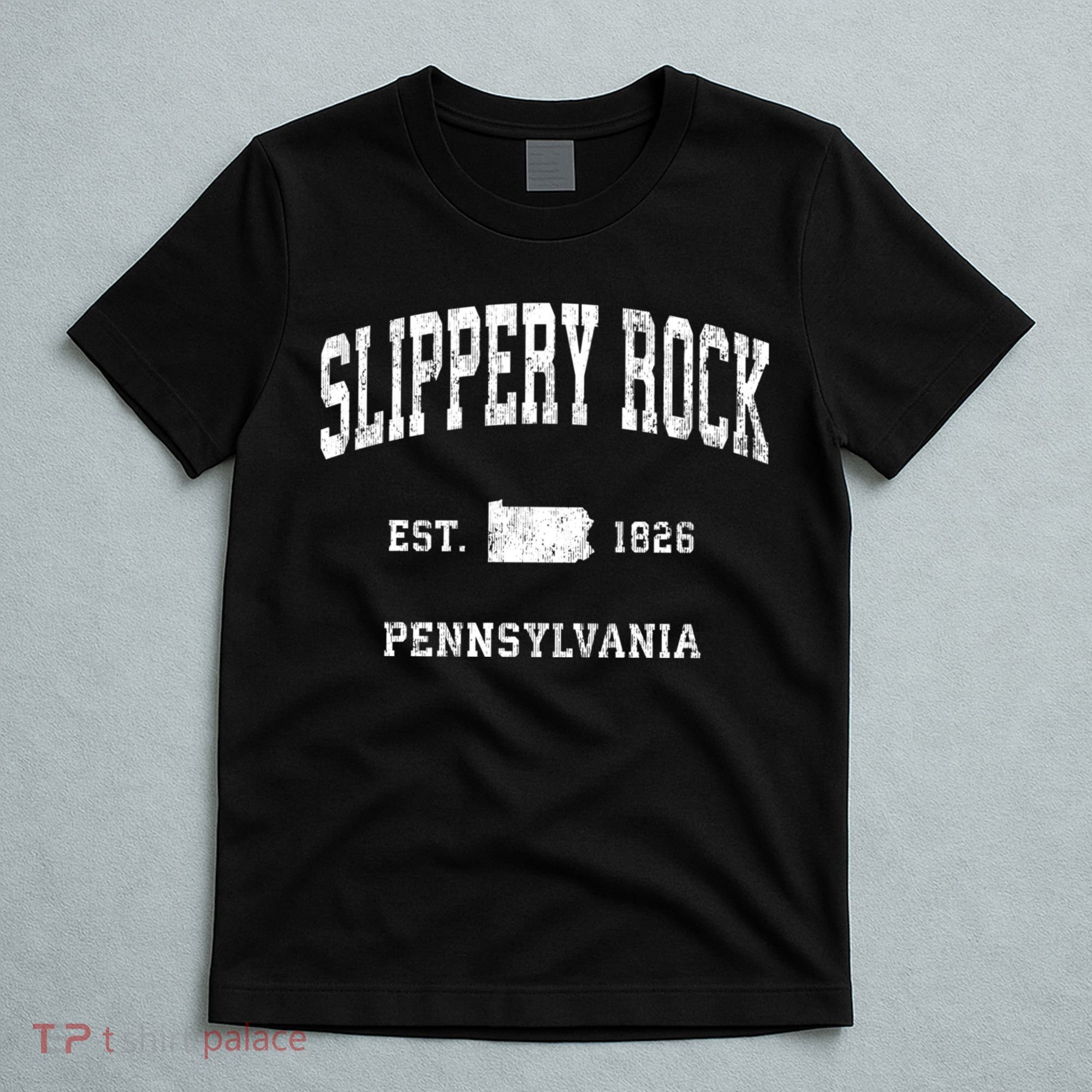 Slippery Rock Pennsylvania Pa Vintage Athletic Sports T-Shirt