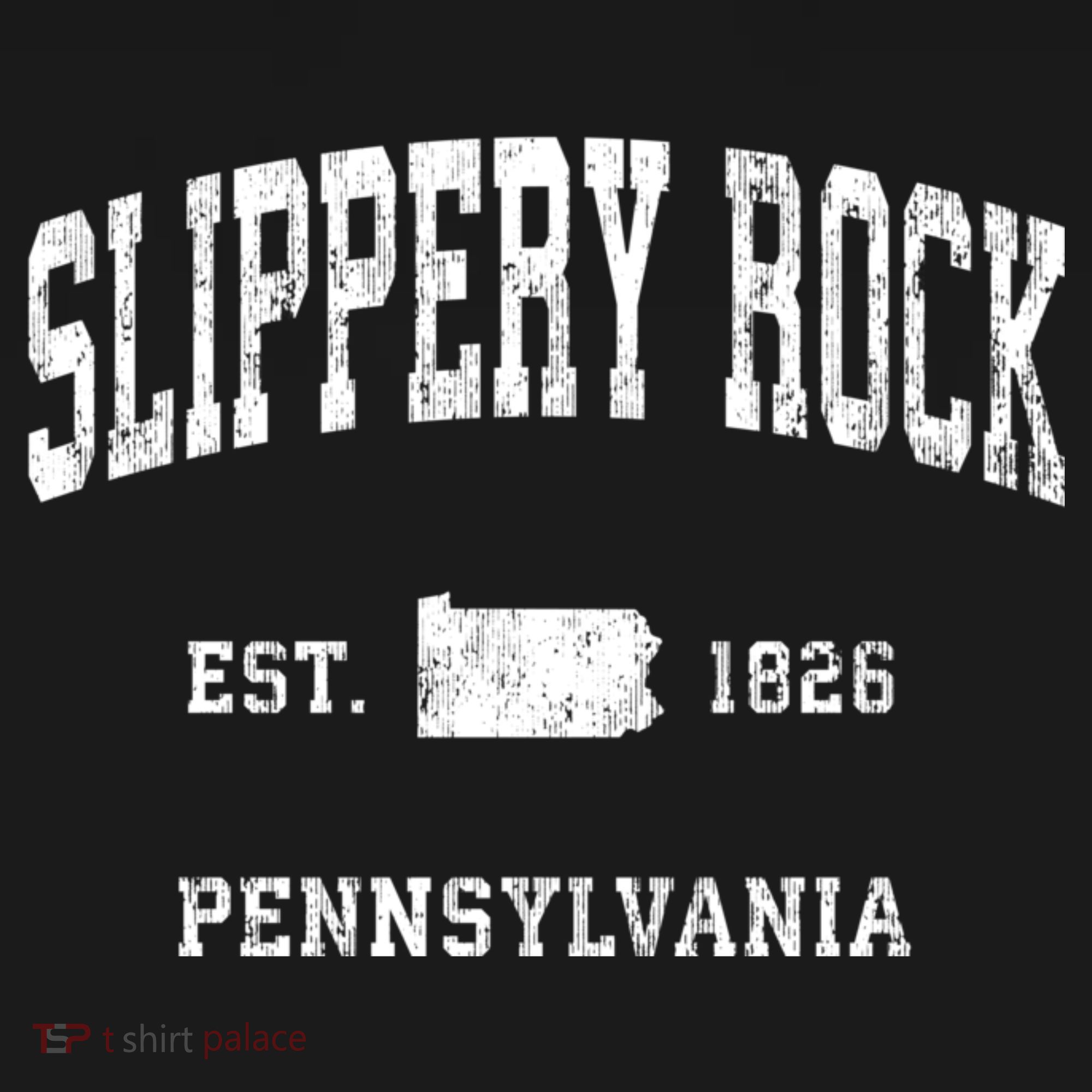 Slippery Rock Pennsylvania Pa Vintage Athletic Sports T-Shirt