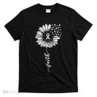 Sunflower Ribbon Purple AlzheimerS Awareness T-Shirt thumb 0