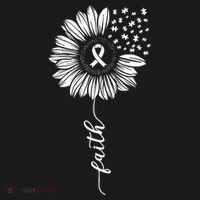 Sunflower Ribbon Purple AlzheimerS Awareness Polo thumb 3